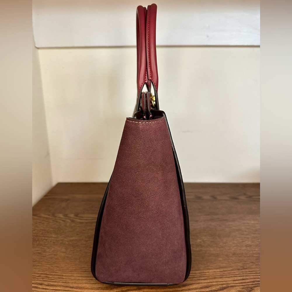 Coach 1941 Troupe Tote In Colorblock in Vintage Mauve Multi - Picture 3 of 11